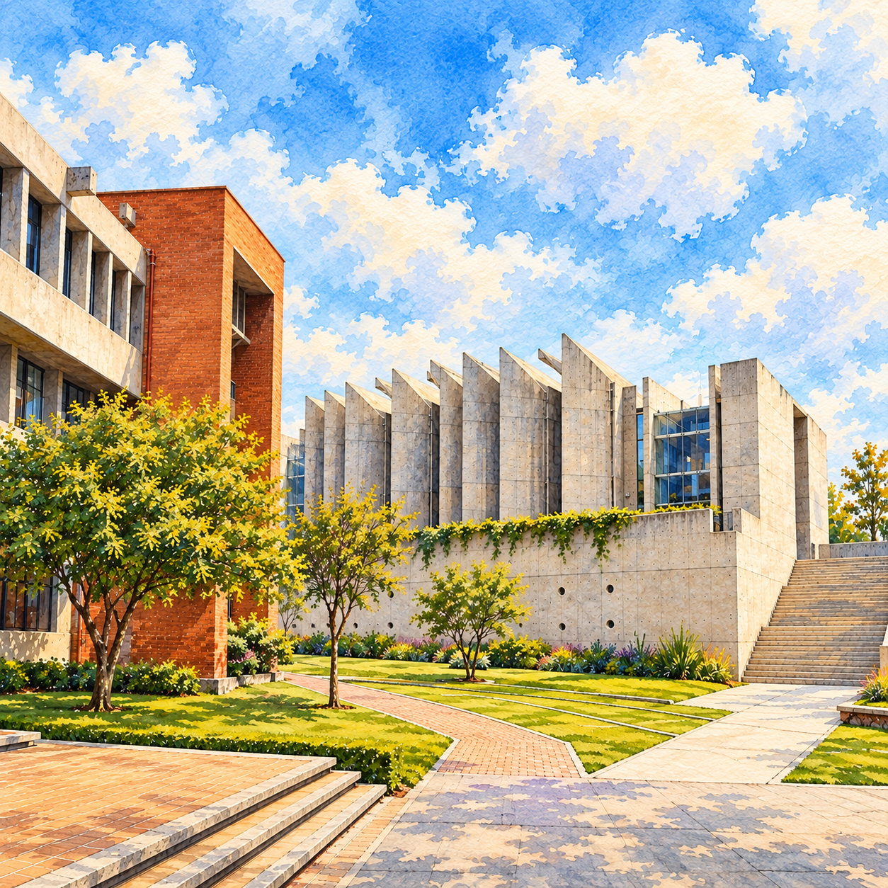 Ilustración del referente del campus de IBERO León