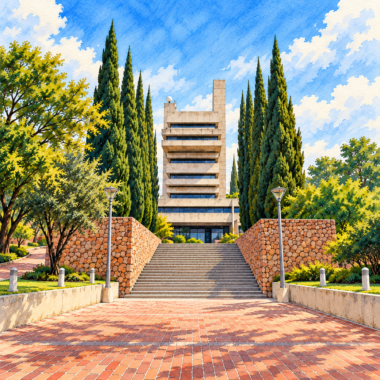 Ilustración del referente del campus de La Salle Bajío