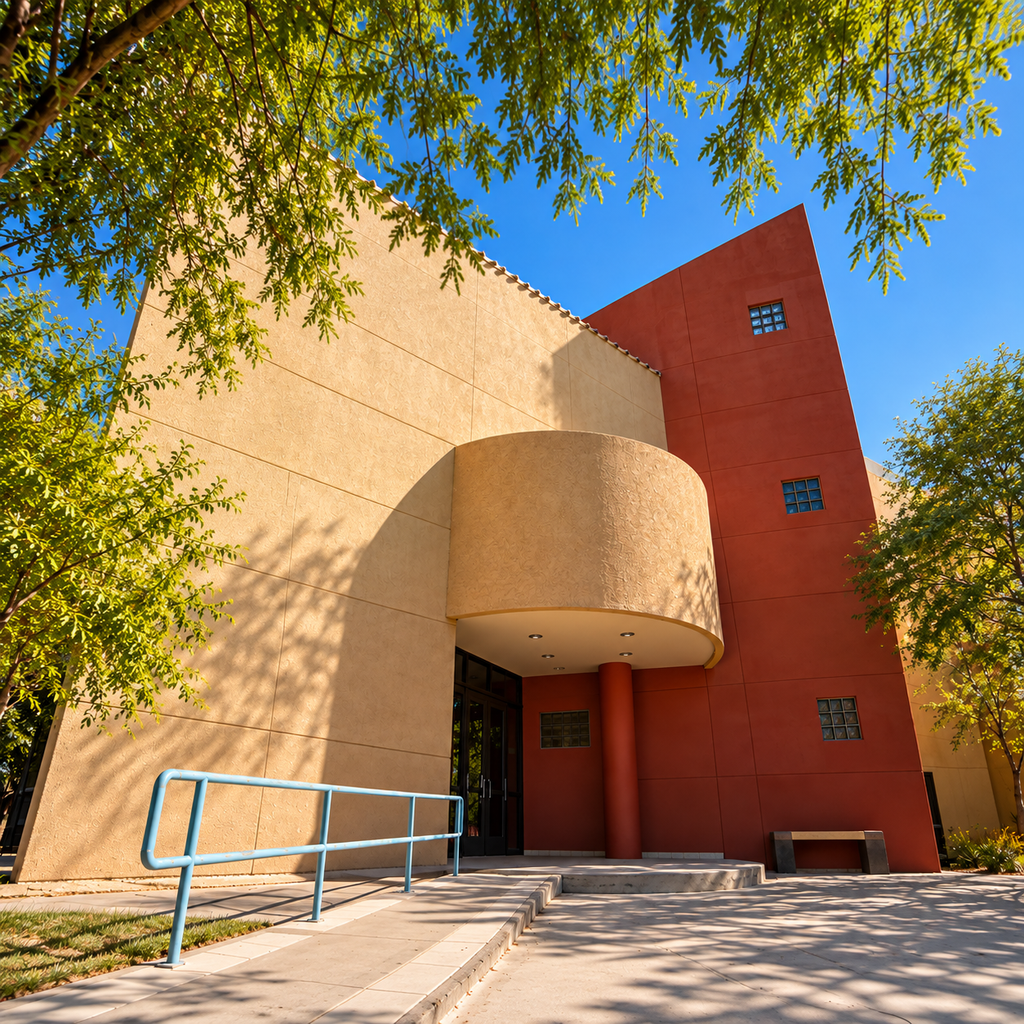 Recreación editorial: Facultad de Ciencias Humanas, Mexicali.