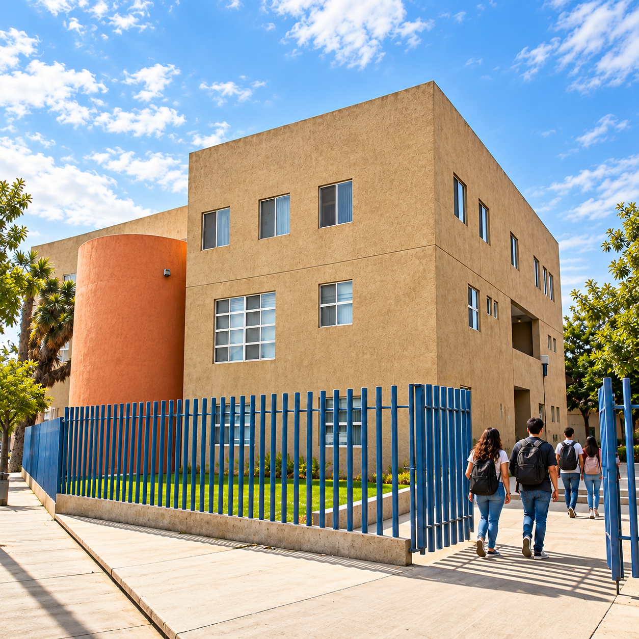 Recreación editorial: Acceso de la Facultad de Psicología de la UASLP.