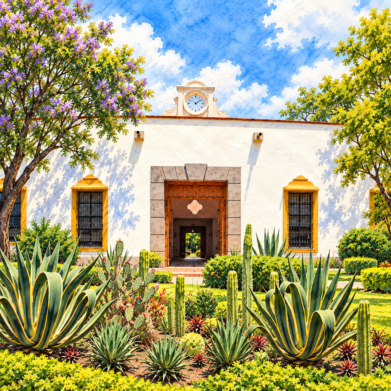 Ilustración del referente del campus de UDLAP