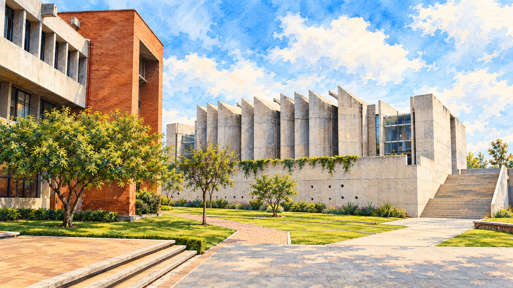 Ilustración del referente del campus de IBERO León