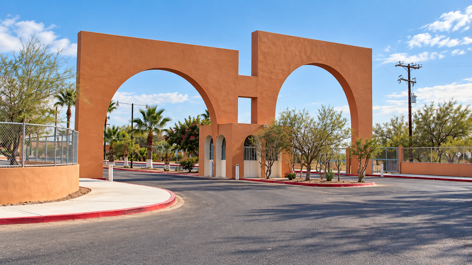 Recreación editorial: Acceso del Campus La Paz.